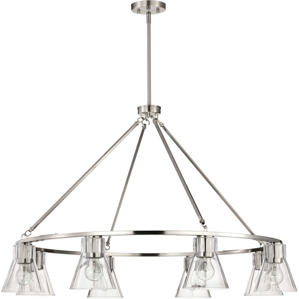 Nuvo Lighting Gianna 40 Inch Brushed Nickel Chandelier Ceiling Light