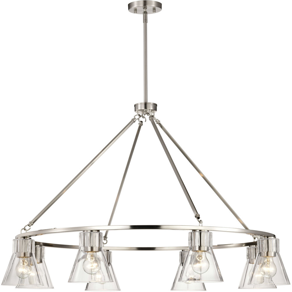 Nuvo Lighting Gianna 40 Inch Brushed Nickel Chandelier Ceiling Light