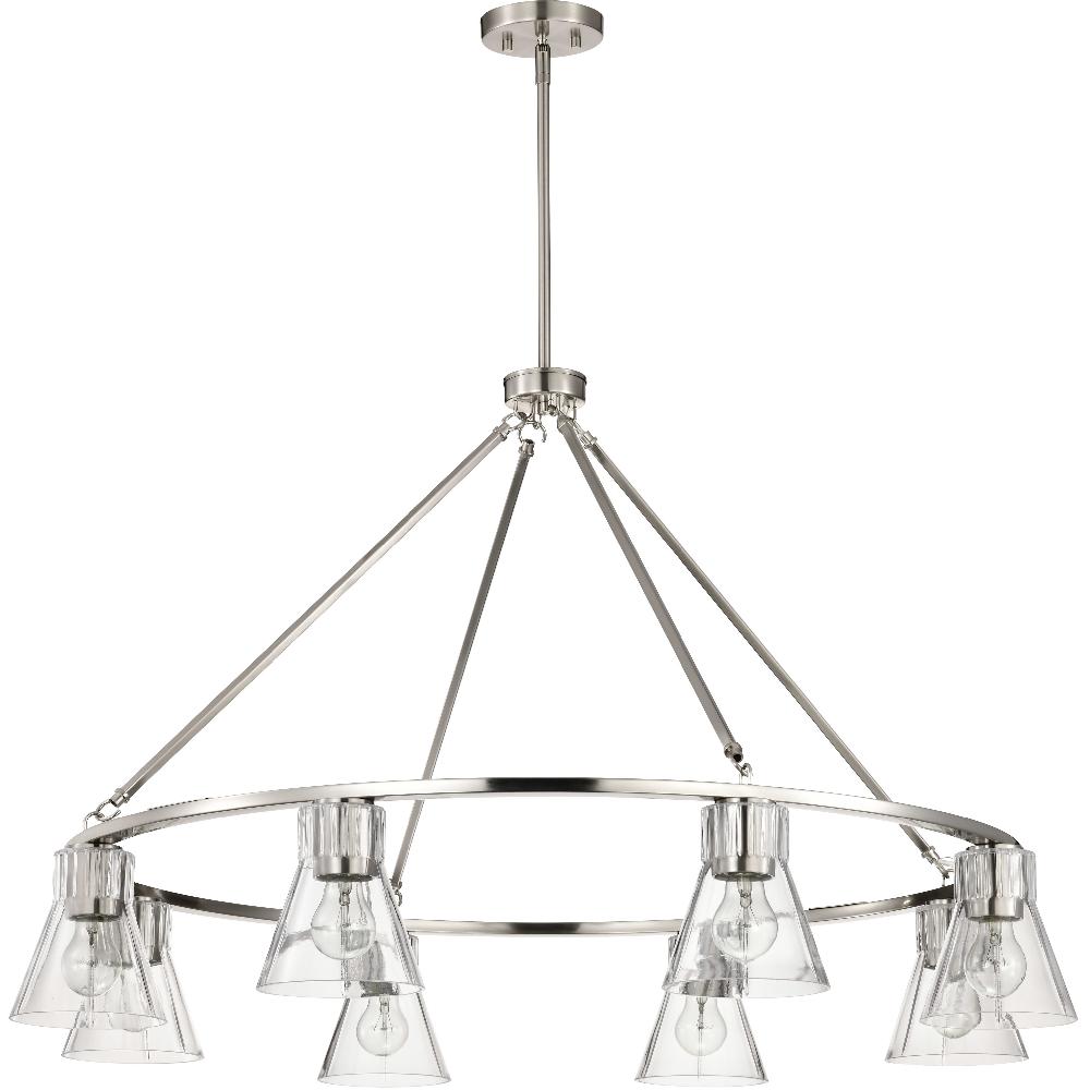 nuvo lighting Gianna 40 inch Brushed Nickel Chandelier Ceiling Light