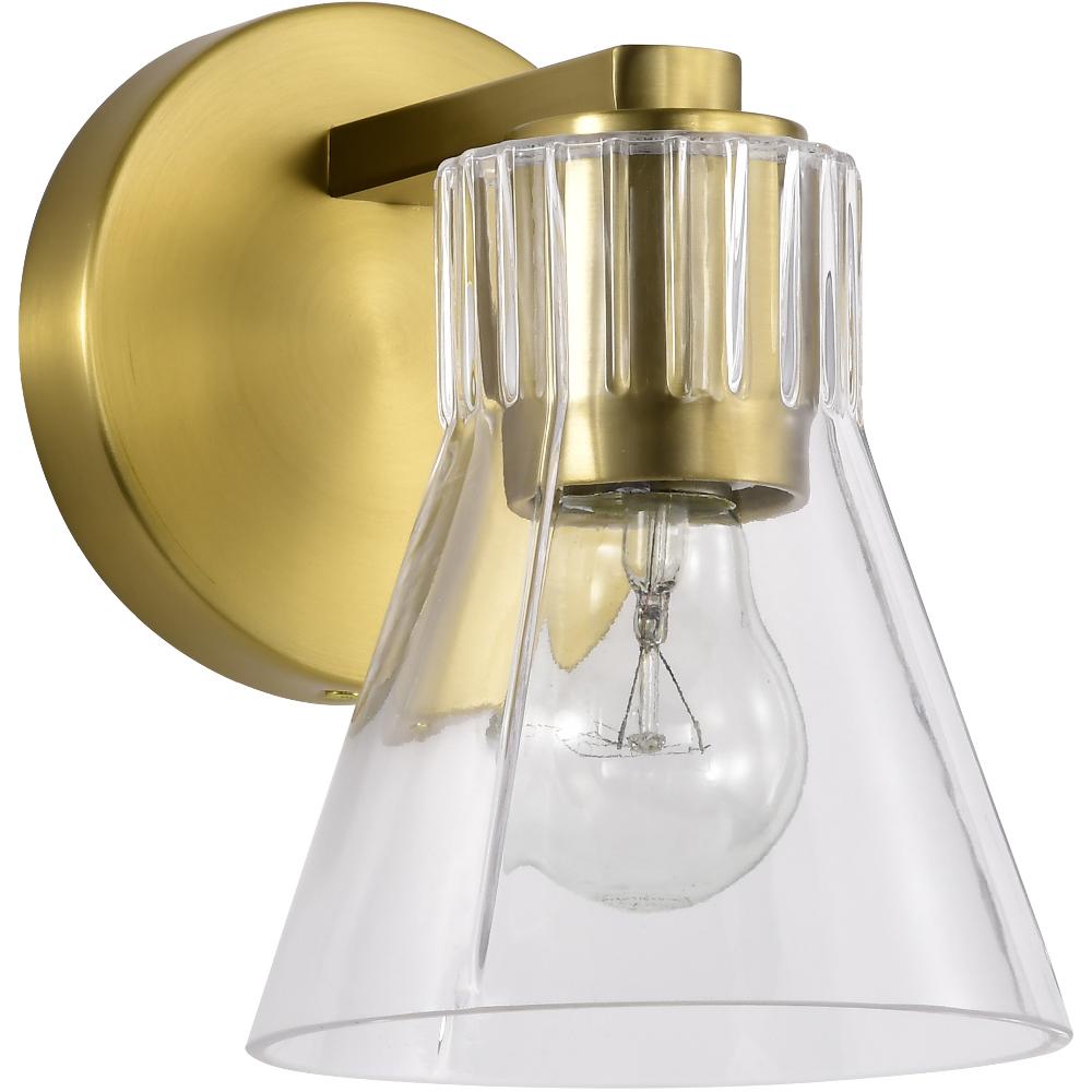 nuvo lighting Gianna 5.5 inch Vintage Brass Vanity Wall Light