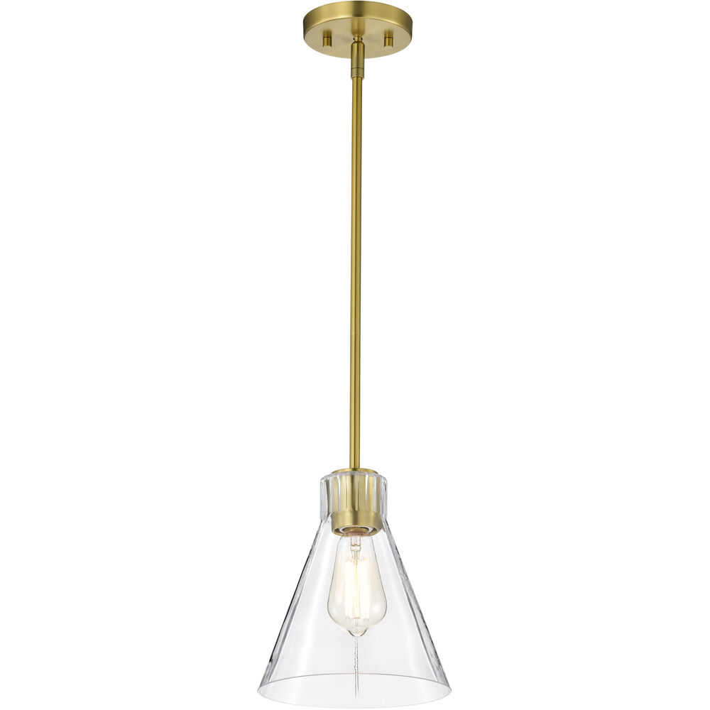 Nuvo Lighting Gianna 8 Inch Vintage Brass Pendant Ceiling Light