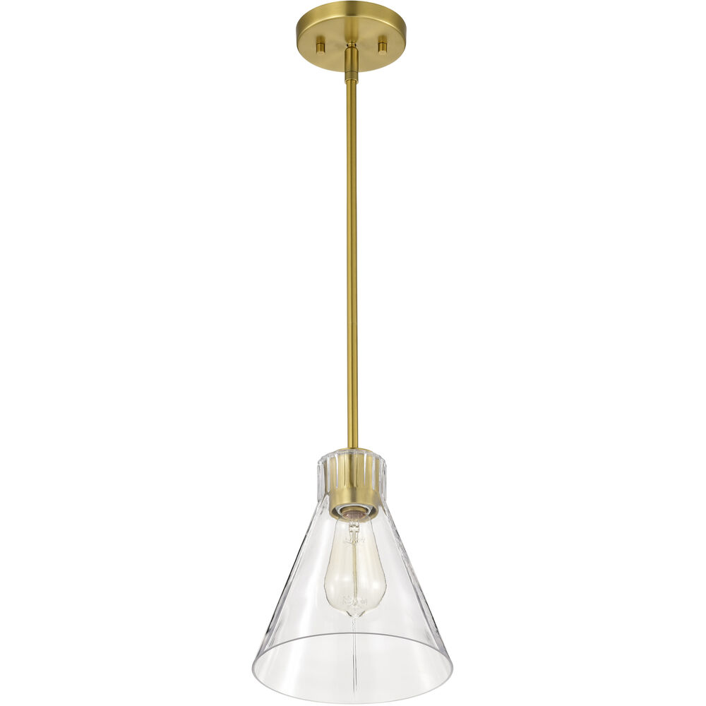 Nuvo Lighting Gianna 8 Inch Vintage Brass Pendant Ceiling Light