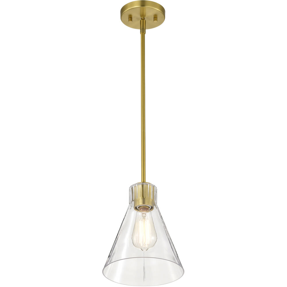 Nuvo Lighting Gianna 8 Inch Vintage Brass Pendant Ceiling Light