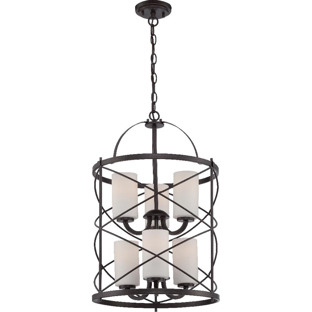 nuvo lighting Ginger 6 Light 16 inch Old Bronze Chandelier Ceiling Light
