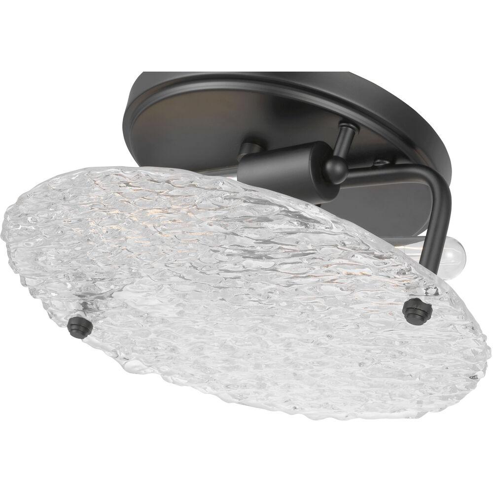 Nuvo Lighting Glacier 2 Light 13 Inch Matte Black Flush Mount Ceiling Light
