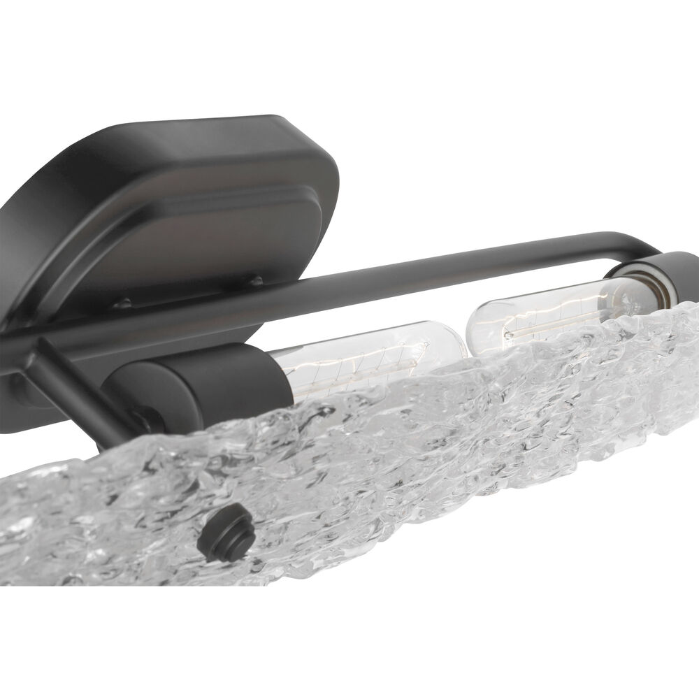 Nuvo Lighting Glacier 3 Light 34 Inch Matte Black Bathroom Vanity Light Wall Light