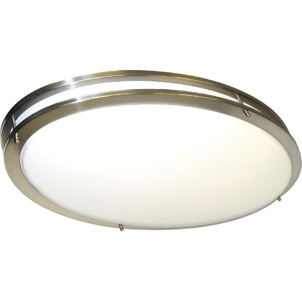 nuvo lighting Glamour 2 Light 18 inch Brushed Nickel Flush Mount Ceiling Light