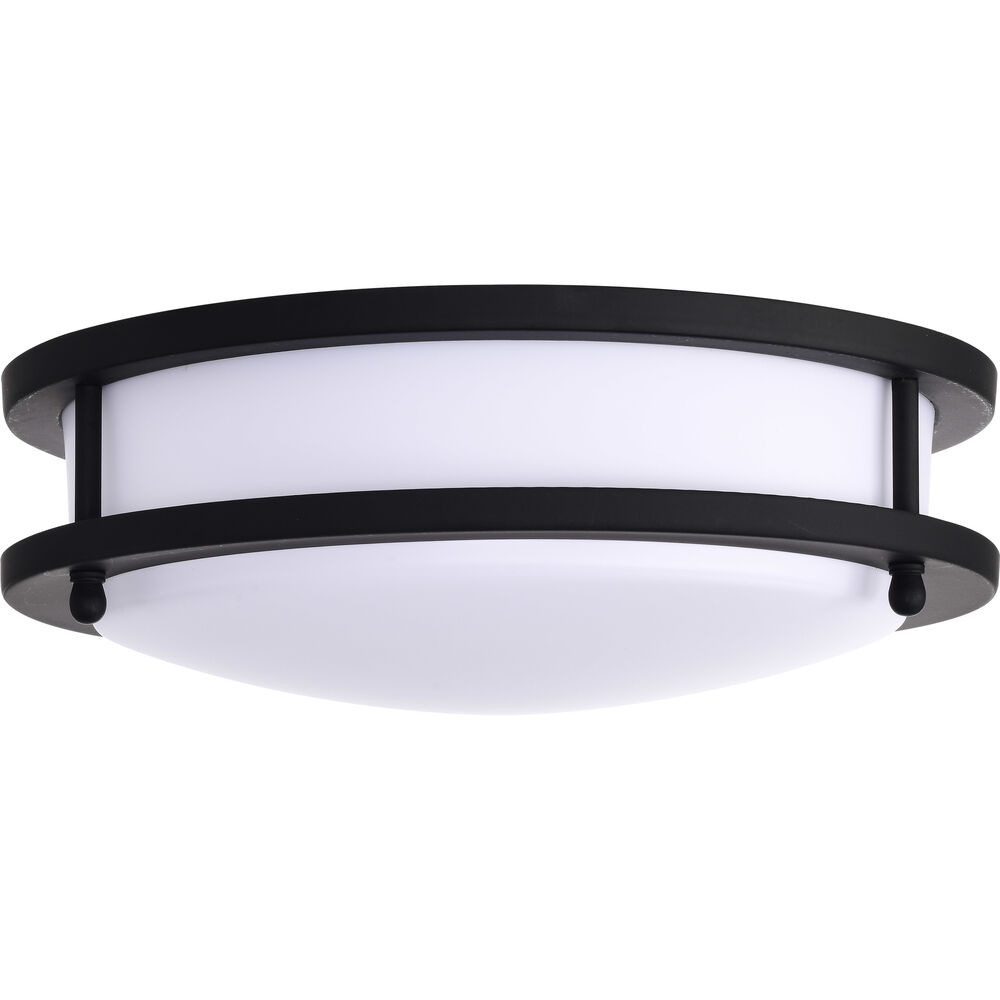 Nuvo Lighting Glamour LED 10 Inch Matte Black Flush Mount Ceiling Light