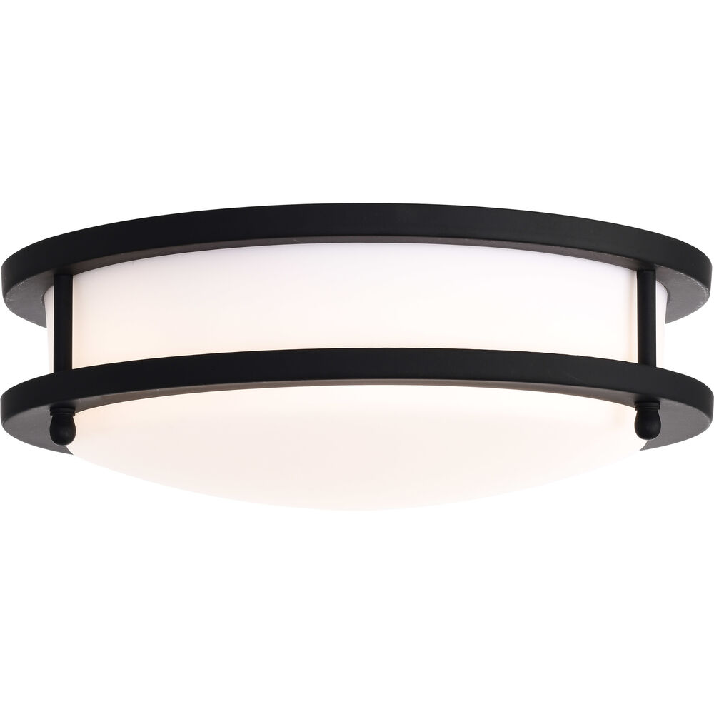 Nuvo Lighting Glamour LED 10 Inch Matte Black Flush Mount Ceiling Light