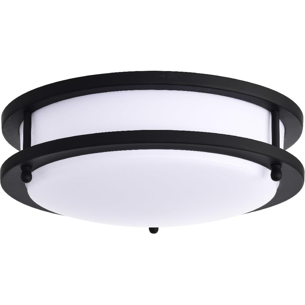 nuvo lighting Glamour LED 10 inch Matte Black Flush Mount Ceiling Light