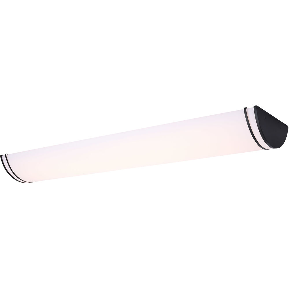 Nuvo Lighting Glamour LED 11.26 Inch Black Linear Flush Mount Ceiling Light