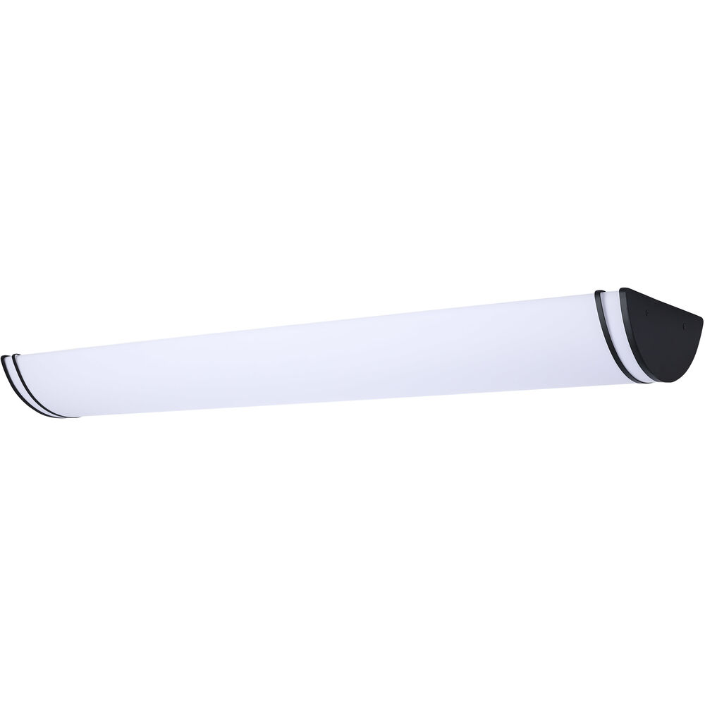 Nuvo Lighting Glamour LED 11.26 Inch Black Linear Flush Mount Ceiling Light