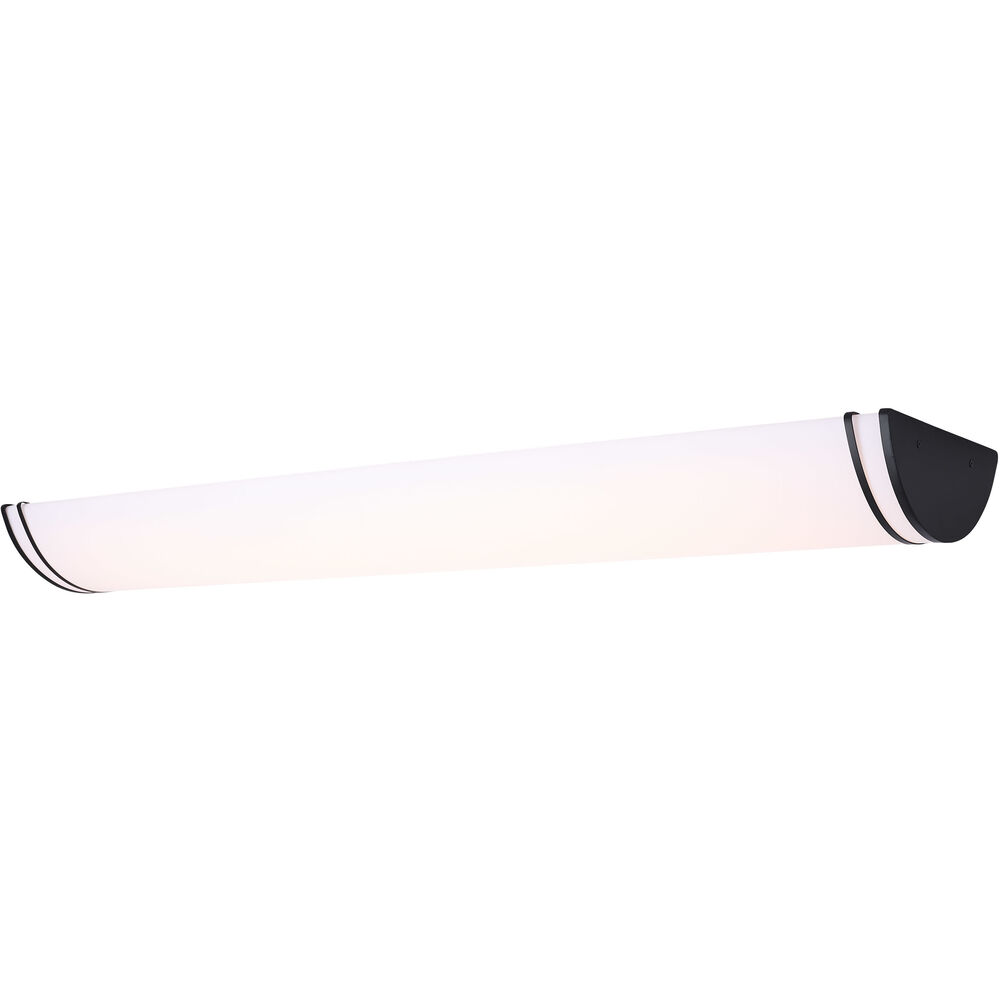 Nuvo Lighting Glamour LED 11.26 Inch Black Linear Flush Mount Ceiling Light