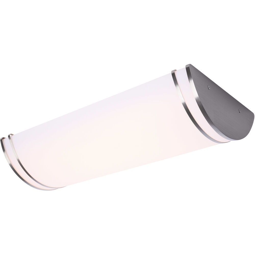 Nuvo Lighting Glamour LED 11.26 Inch Brushed Nickel Oval Flush Mount Ceiling Light