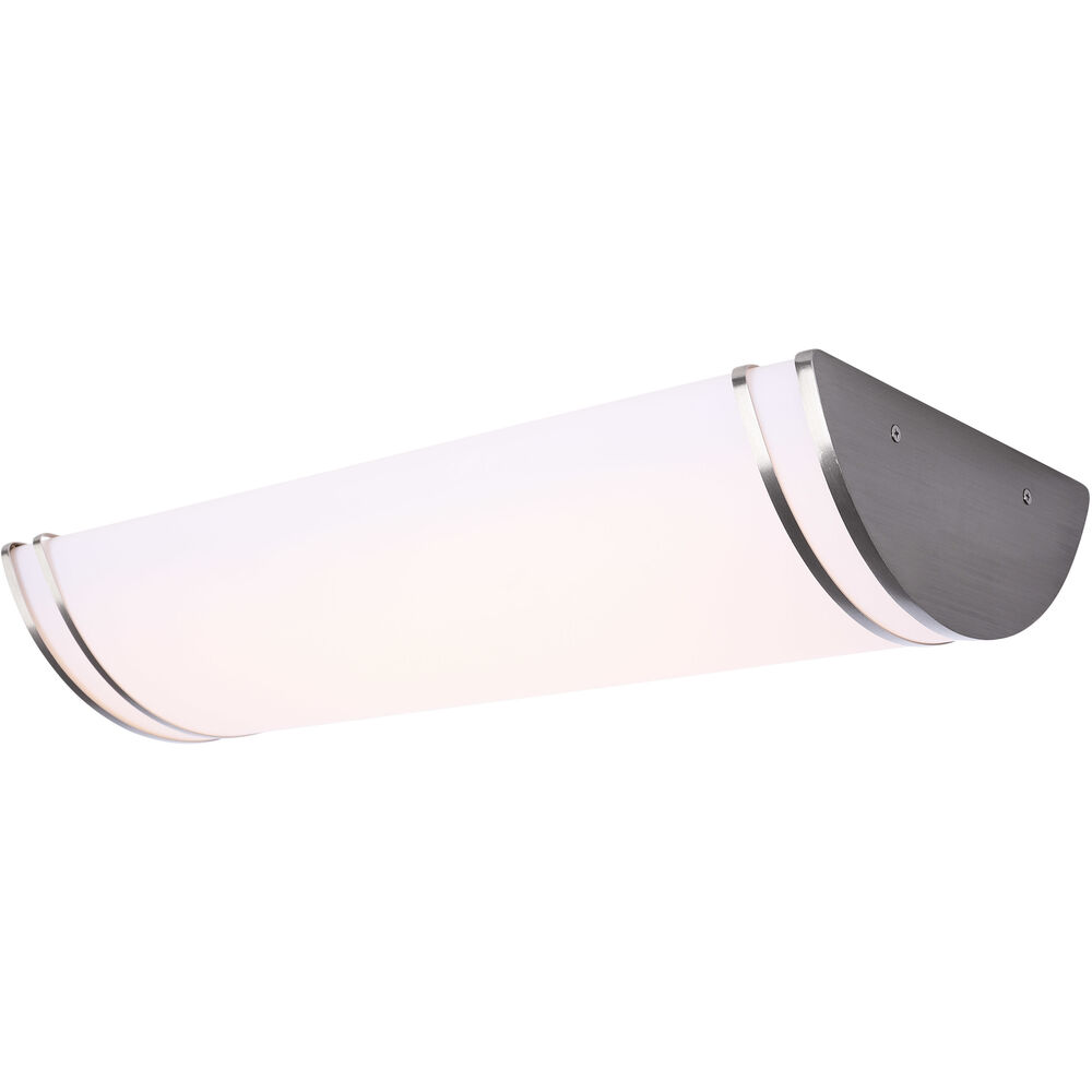 Nuvo Lighting Glamour LED 11.26 Inch Brushed Nickel Oval Flush Mount Ceiling Light