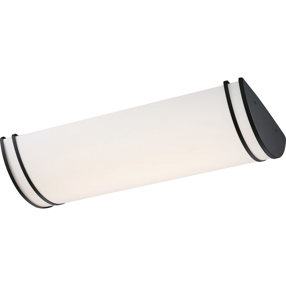 Nuvo Lighting Glamour LED 11.31 Inch Matte Black Flush Mount Ceiling Light