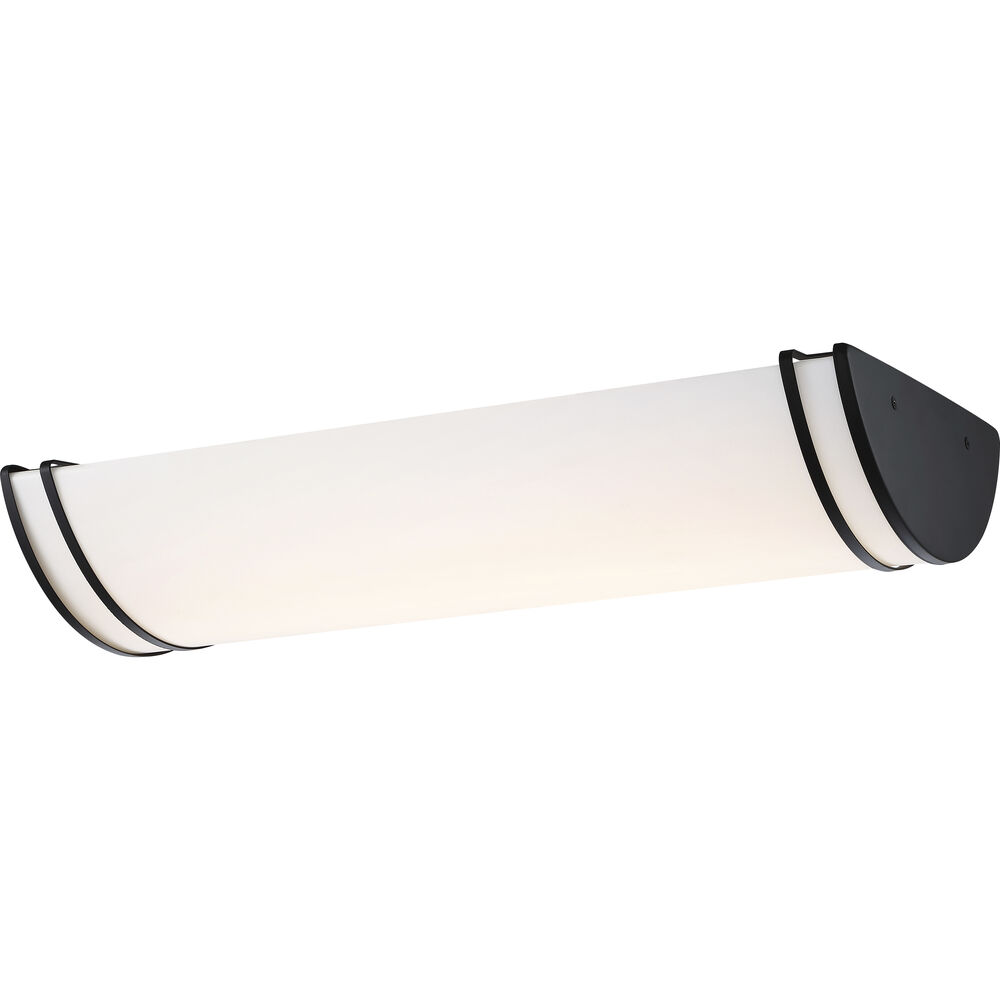 Nuvo Lighting Glamour LED 11.31 Inch Matte Black Flush Mount Ceiling Light