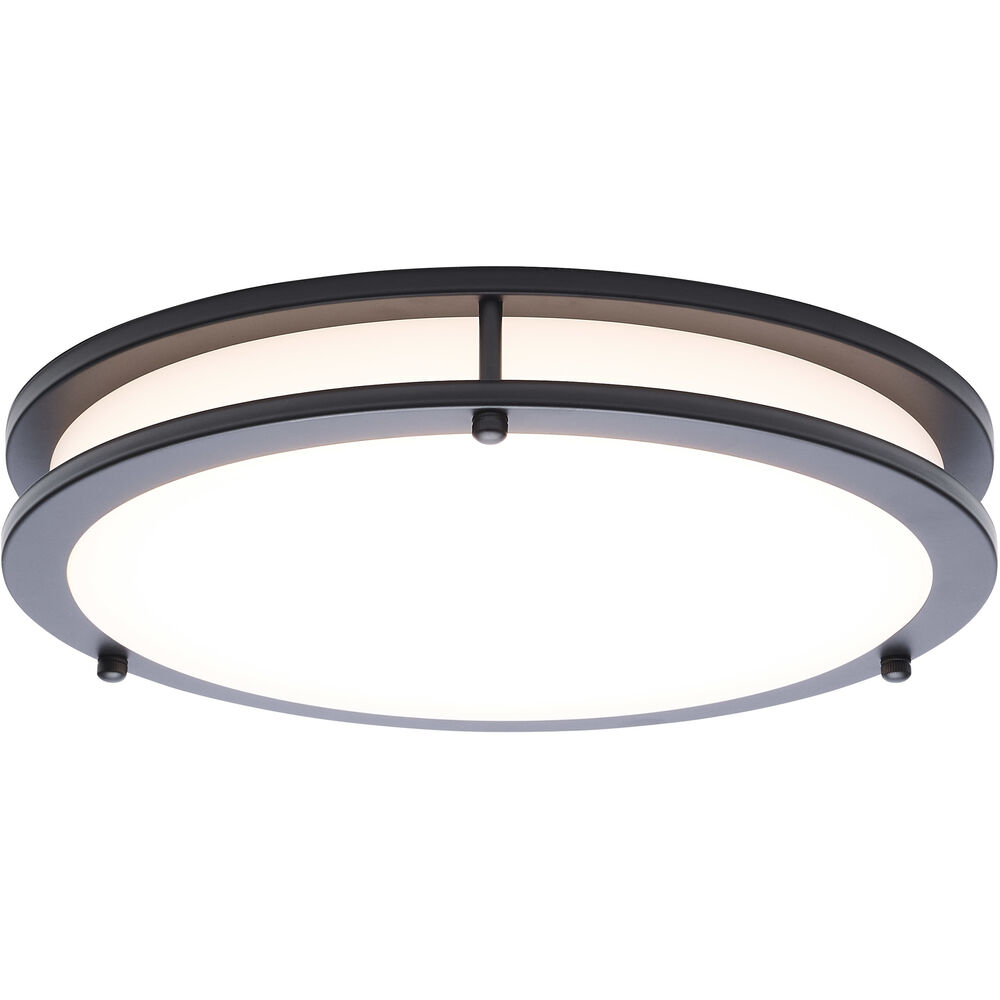 Nuvo Lighting Glamour LED 12.99 Inch Black Flush Mount Ceiling Light