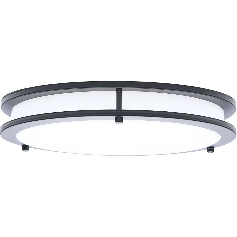 Nuvo Lighting Glamour LED 12.99 Inch Black Flush Mount Ceiling Light