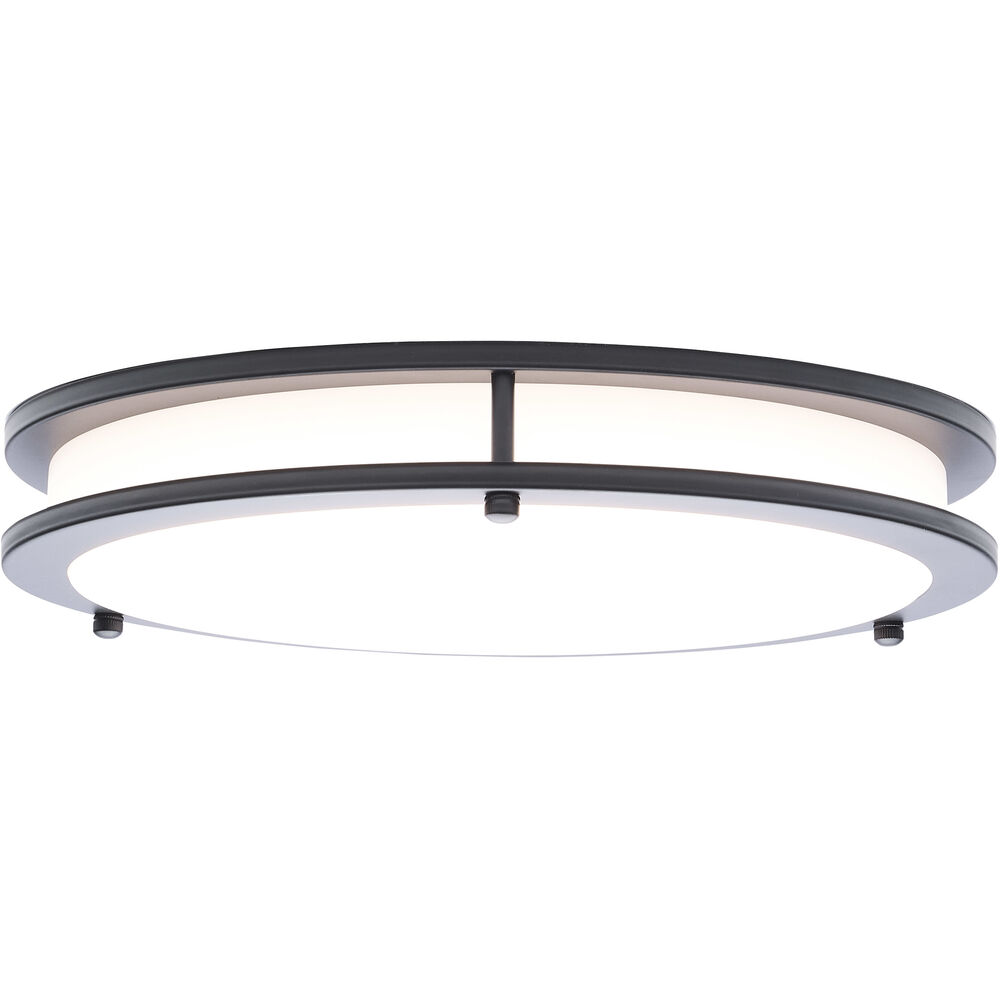 Nuvo Lighting Glamour LED 12.99 Inch Black Flush Mount Ceiling Light