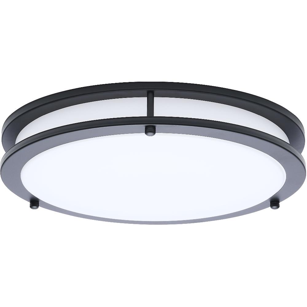 nuvo lighting Glamour LED 12.99 inch Black Flush Mount Ceiling Light