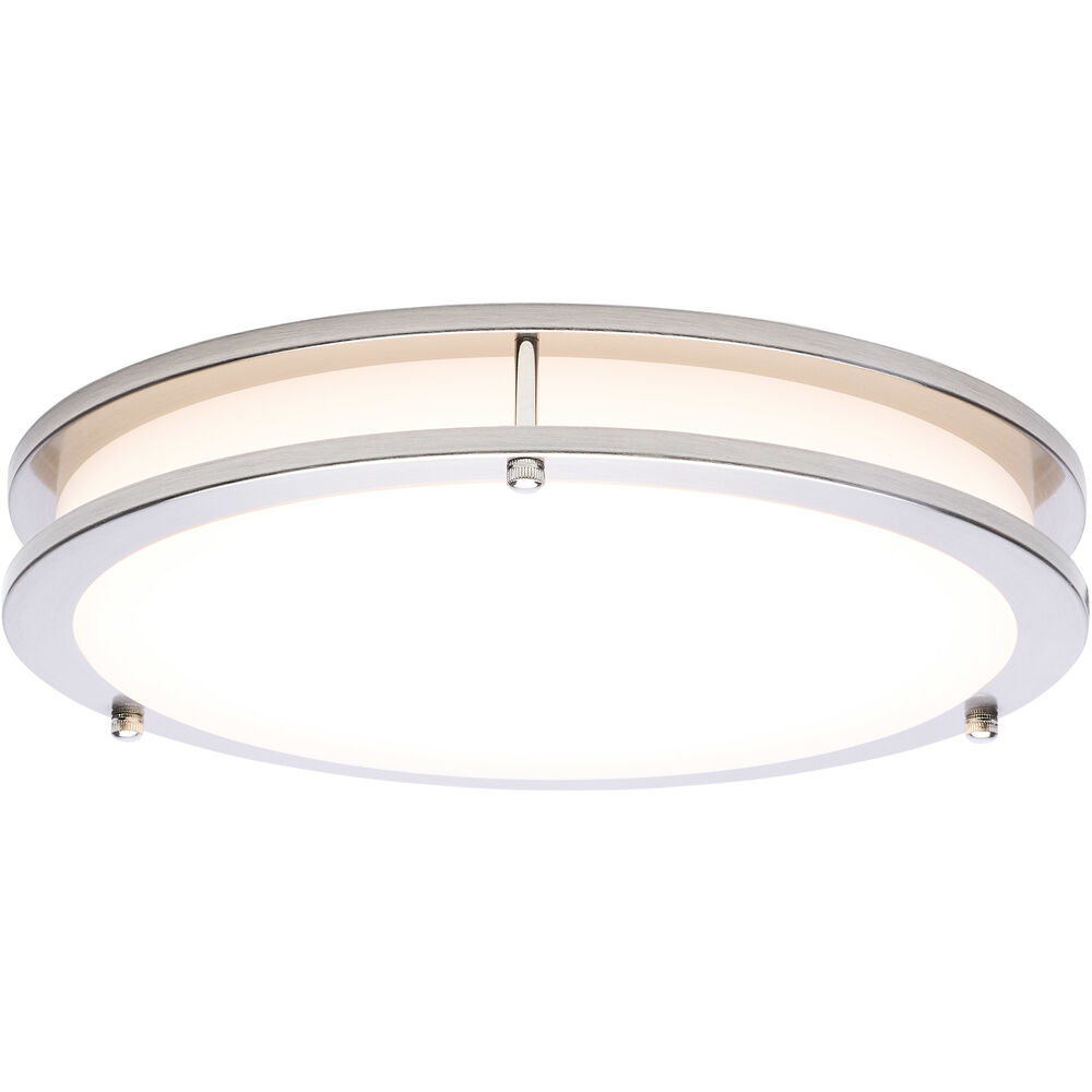 Nuvo Lighting Glamour LED 12.99 Inch Brushed Nickel Flush Mount Ceiling Light