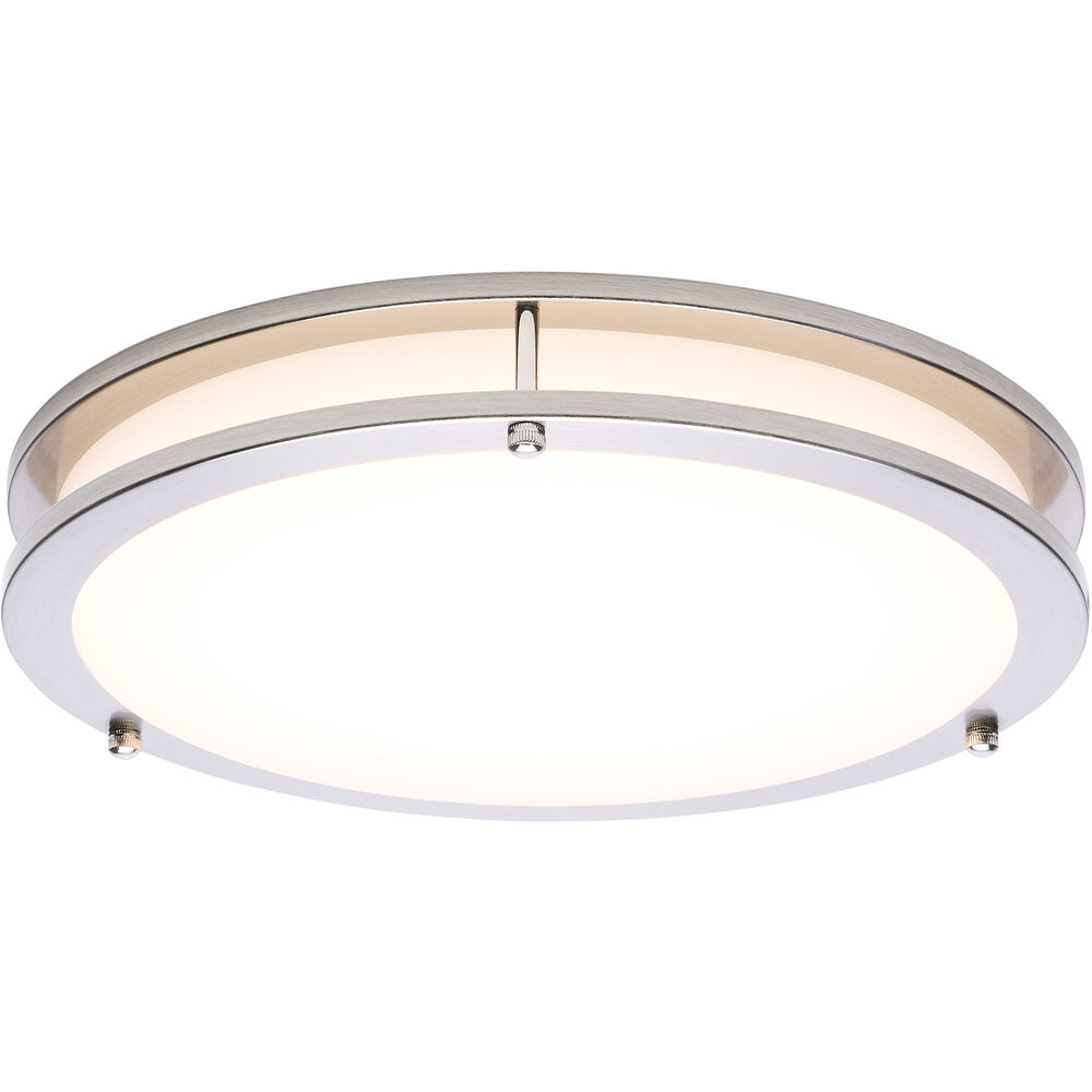 Nuvo Lighting Glamour LED 12.99 Inch Brushed Nickel Flush Mount Ceiling Light
