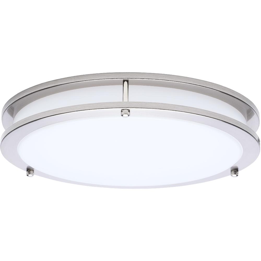 nuvo lighting Glamour LED 12.99 inch Brushed Nickel Flush Mount Ceiling Light