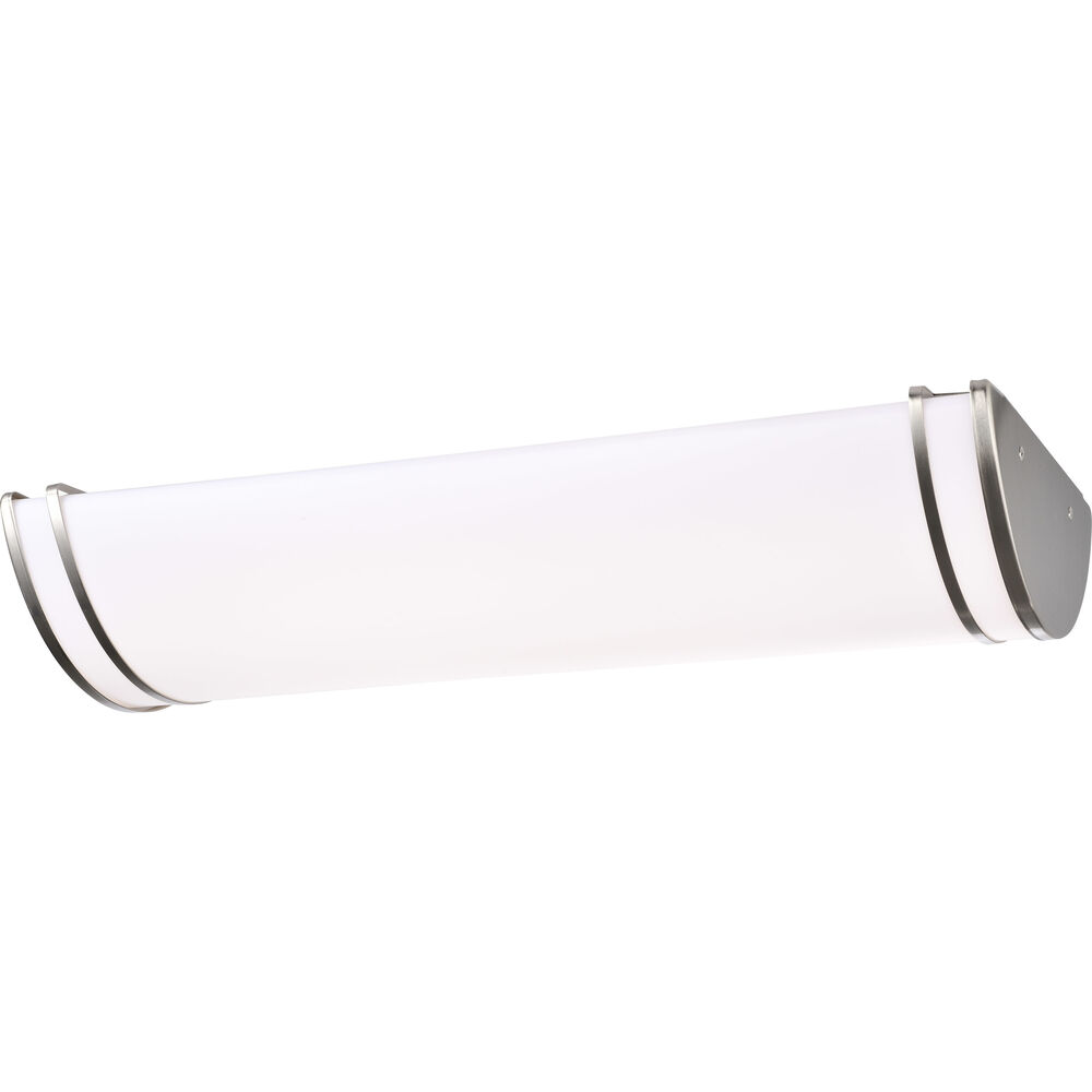 Nuvo Lighting Glamour LED 12 Inch Brushed Nickel Linear Flush Ceiling Light