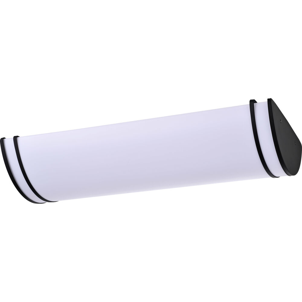 Nuvo Lighting Glamour LED 12 Inch Matte Black Linear Flush Mount Ceiling Light