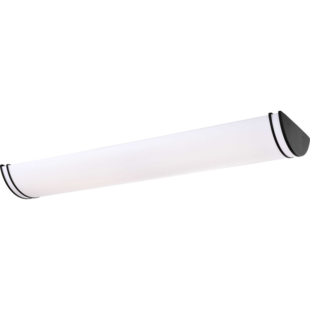 Nuvo Lighting Glamour LED 12 Inch Matte Black Linear Flush Mount Ceiling Light