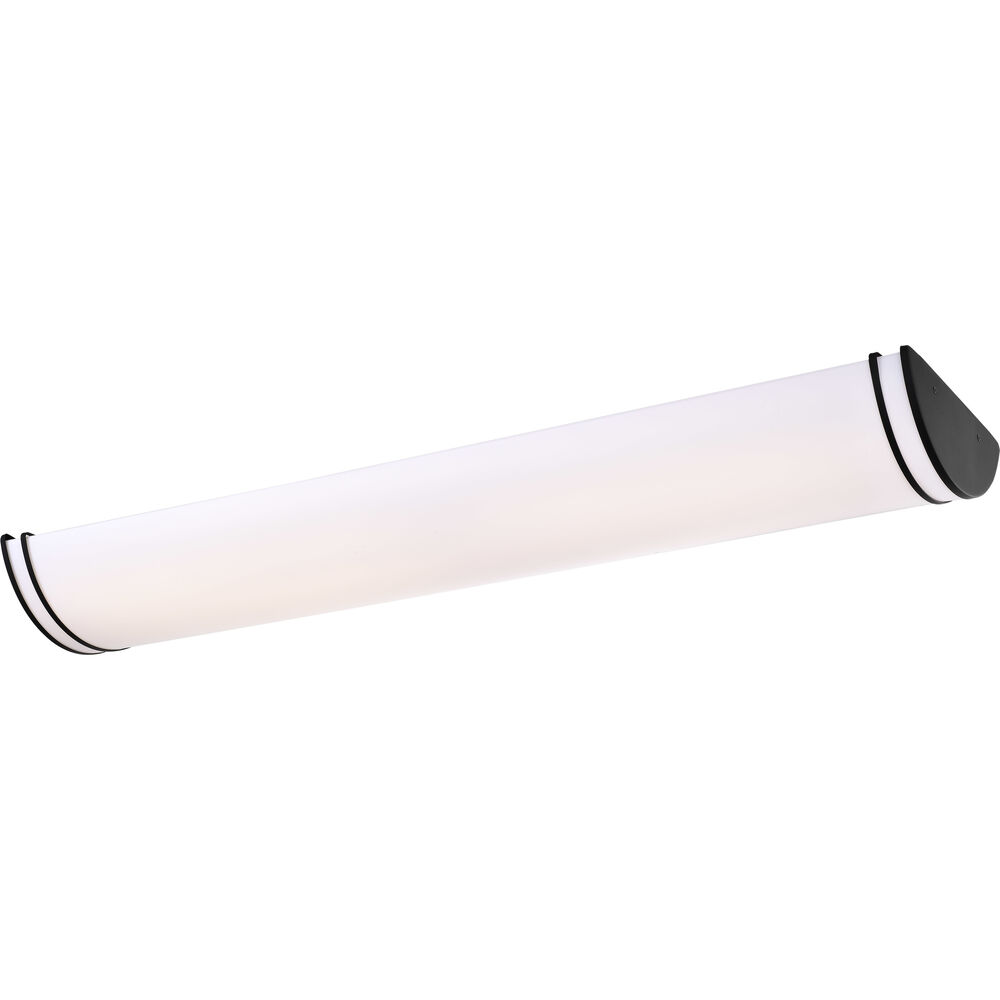Nuvo Lighting Glamour LED 12 Inch Matte Black Linear Flush Mount Ceiling Light