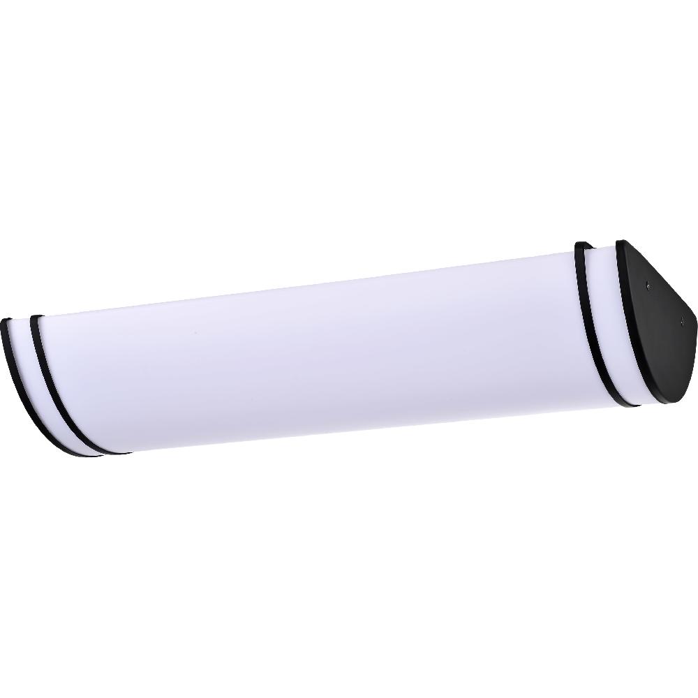 nuvo lighting Glamour LED 12 inch Matte Black Linear Flush Mount Ceiling Light