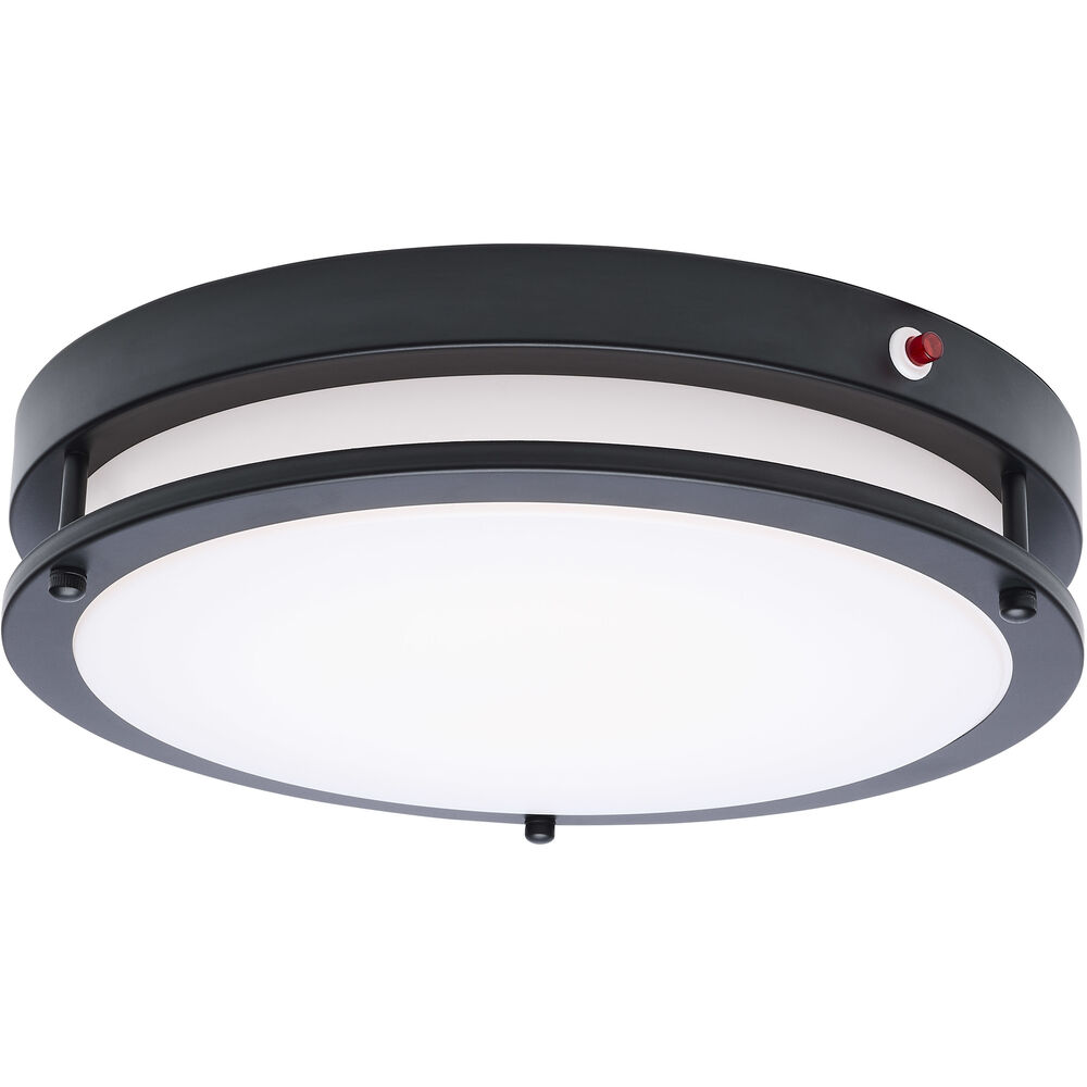 Nuvo Lighting Glamour LED 13 Inch Black Flush Ceiling Light