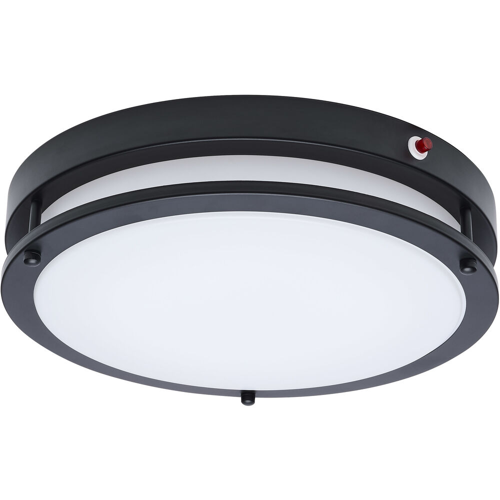 Nuvo Lighting Glamour LED 13 Inch Black Flush Ceiling Light