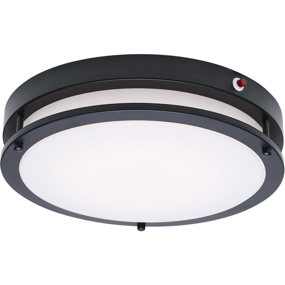 Nuvo Lighting Glamour LED 13 Inch Black Flush Ceiling Light