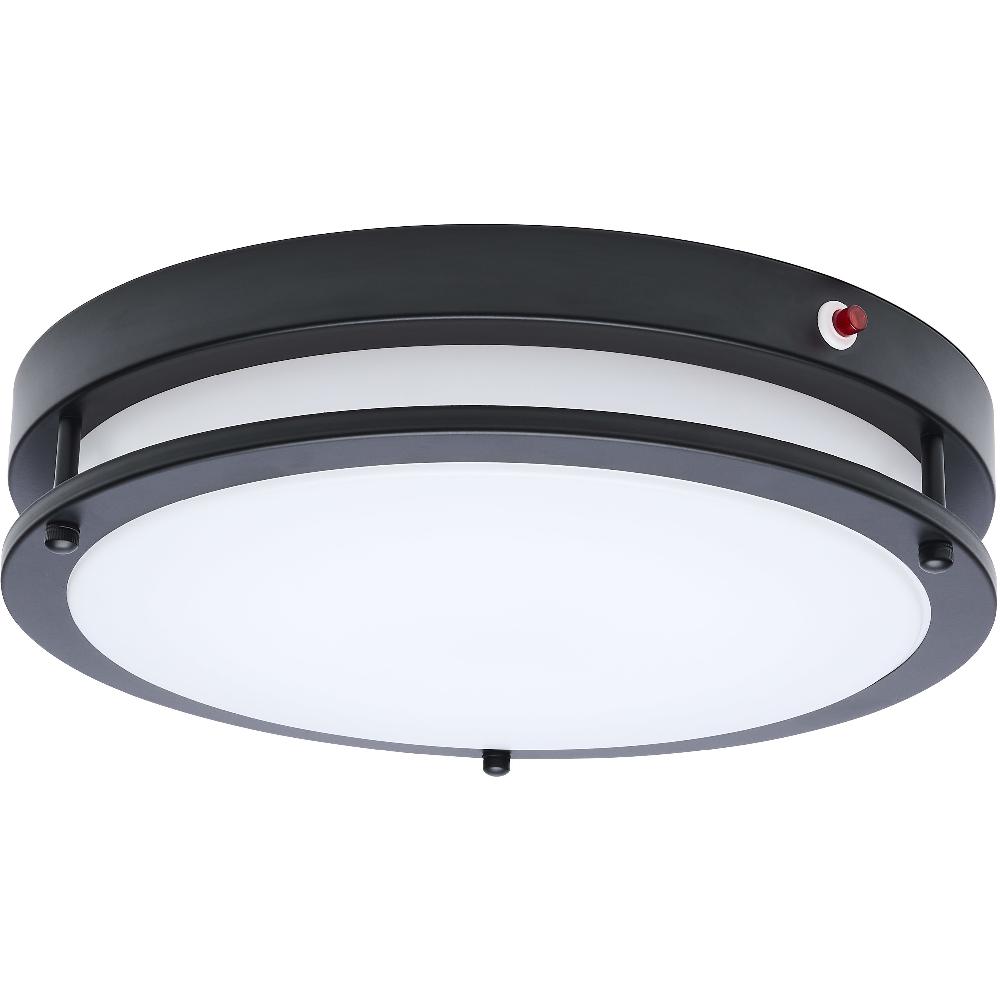 nuvo lighting Glamour LED 13 inch Black Flush Ceiling Light