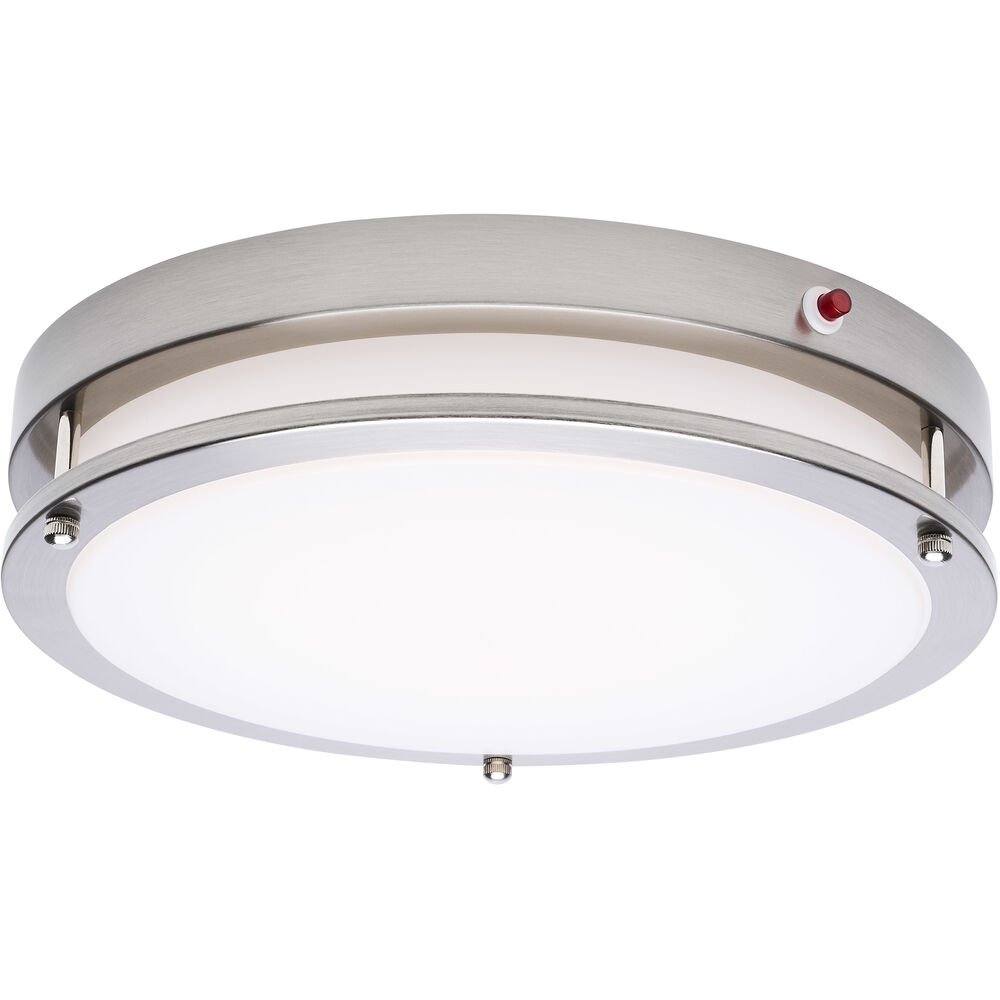 Nuvo Lighting Glamour LED 13 Inch Brushed Nickel Flush Ceiling Light
