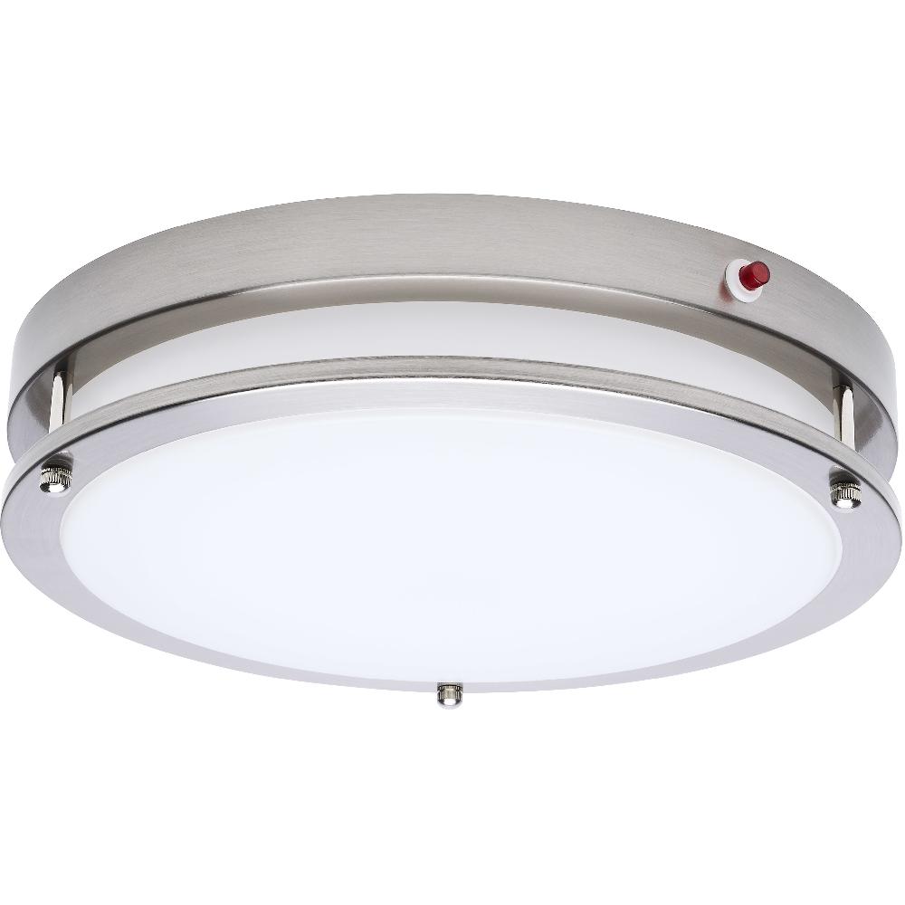 nuvo lighting Glamour LED 13 inch Brushed Nickel Flush Ceiling Light