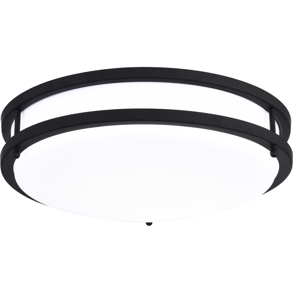 Nuvo Lighting Glamour LED 13 Inch Matte Black Flush Mount Ceiling Light