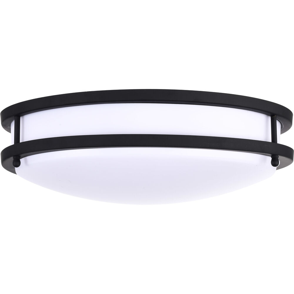 Nuvo Lighting Glamour LED 13 Inch Matte Black Flush Mount Ceiling Light