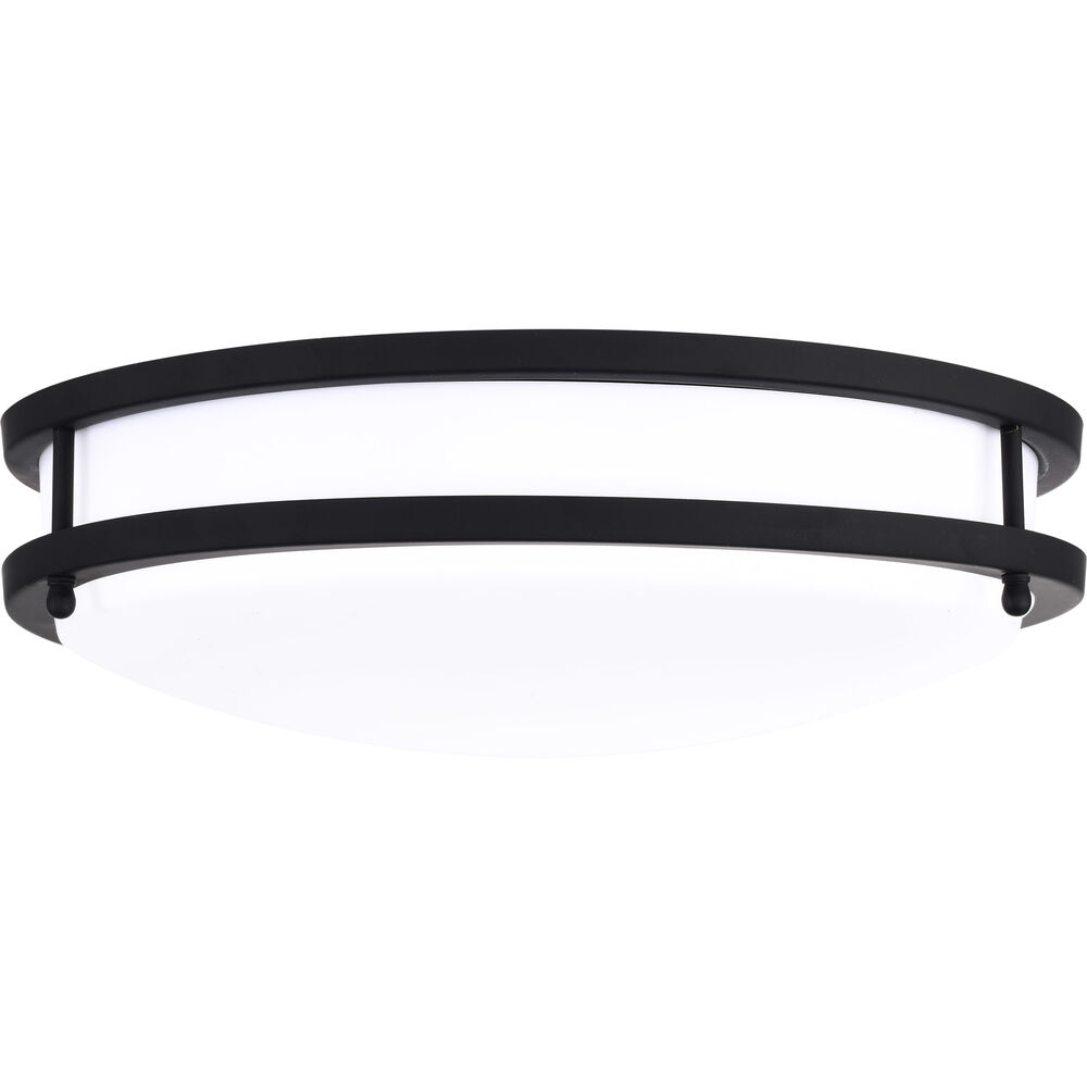 Nuvo Lighting Glamour LED 13 Inch Matte Black Flush Mount Ceiling Light