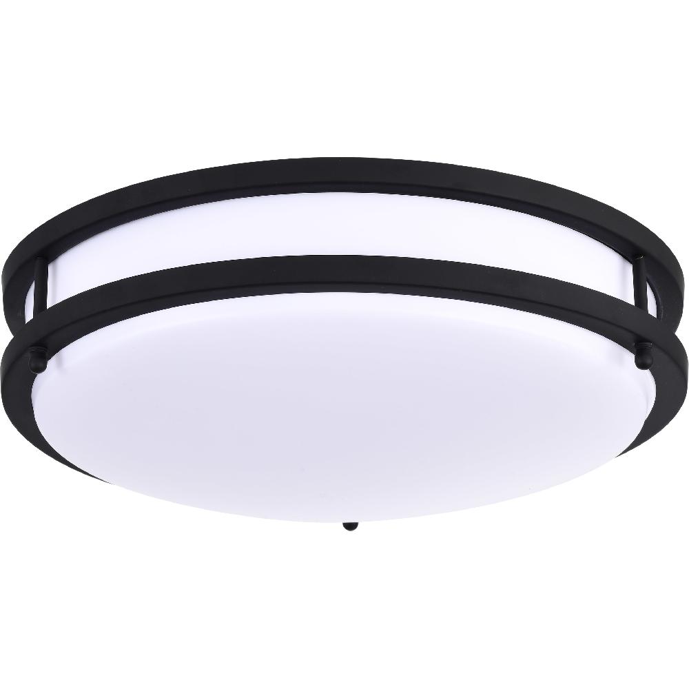 nuvo lighting Glamour LED 13 inch Matte Black Flush Mount Ceiling Light