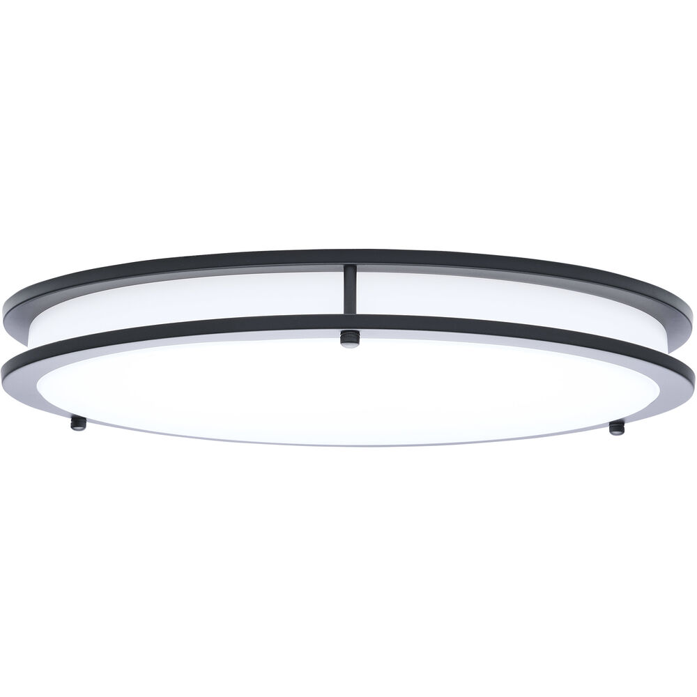 Nuvo Lighting Glamour LED 16.93 Inch Black Flush Mount Ceiling Light