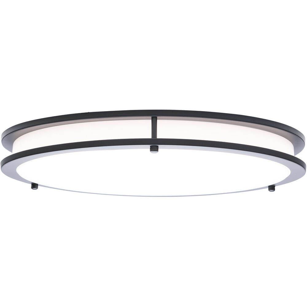 Nuvo Lighting Glamour LED 16.93 Inch Black Flush Mount Ceiling Light