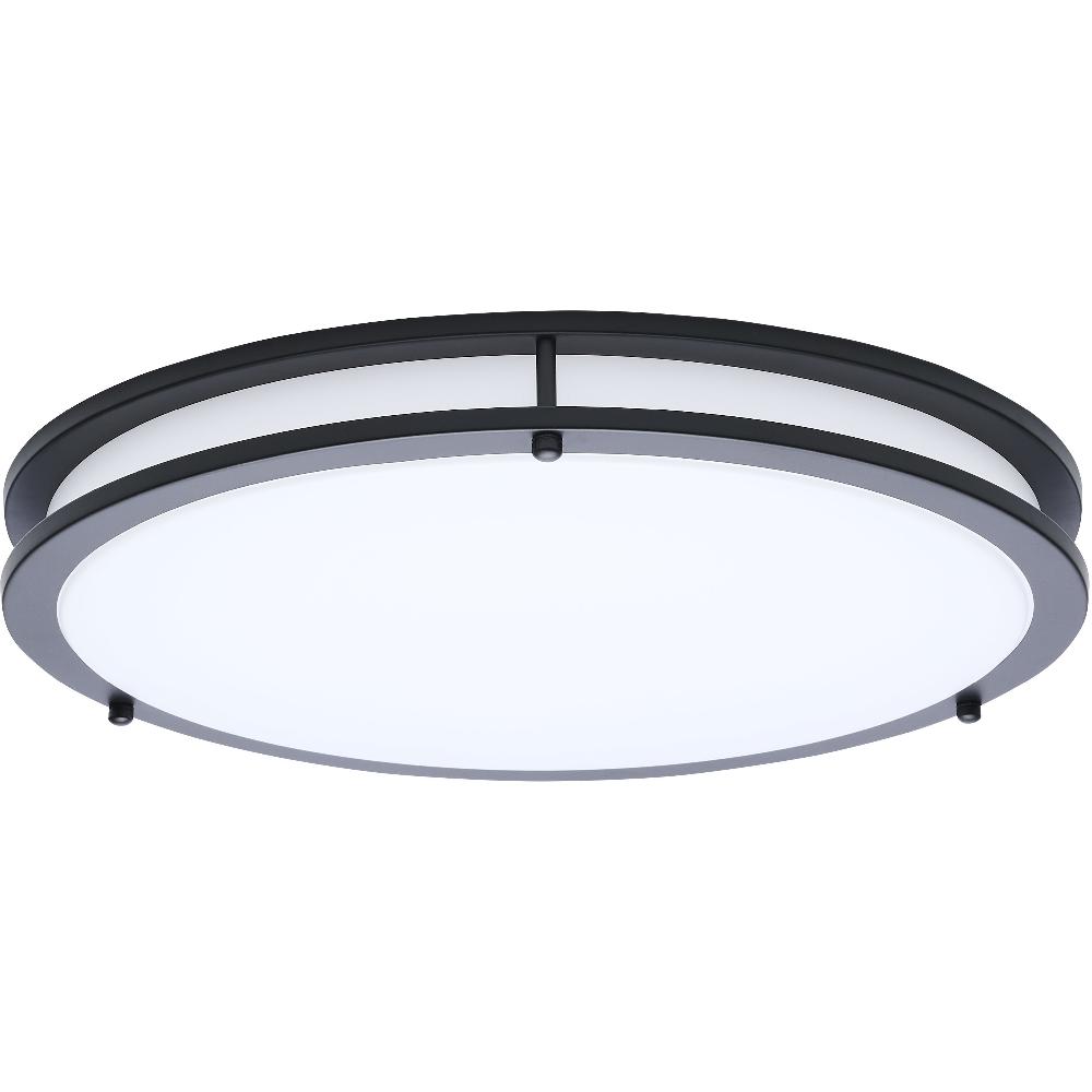 nuvo lighting Glamour LED 16.93 inch Black Flush Mount Ceiling Light