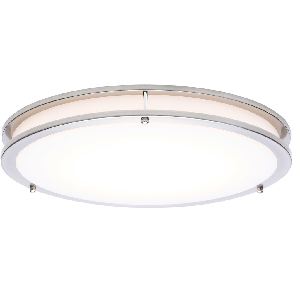Nuvo Lighting Glamour LED 16.93 Inch Brushed Nickel Flush Mount Ceiling Light