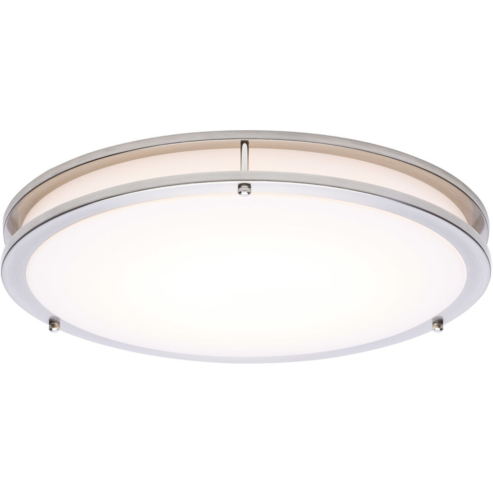 Nuvo Lighting Glamour LED 16.93 Inch Brushed Nickel Flush Mount Ceiling Light