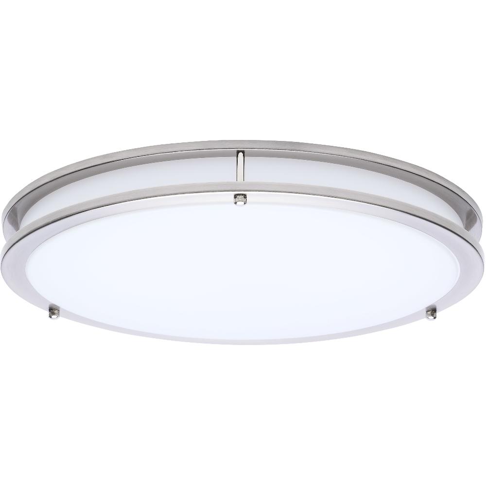nuvo lighting Glamour LED 16.93 inch Brushed Nickel Flush Mount Ceiling Light