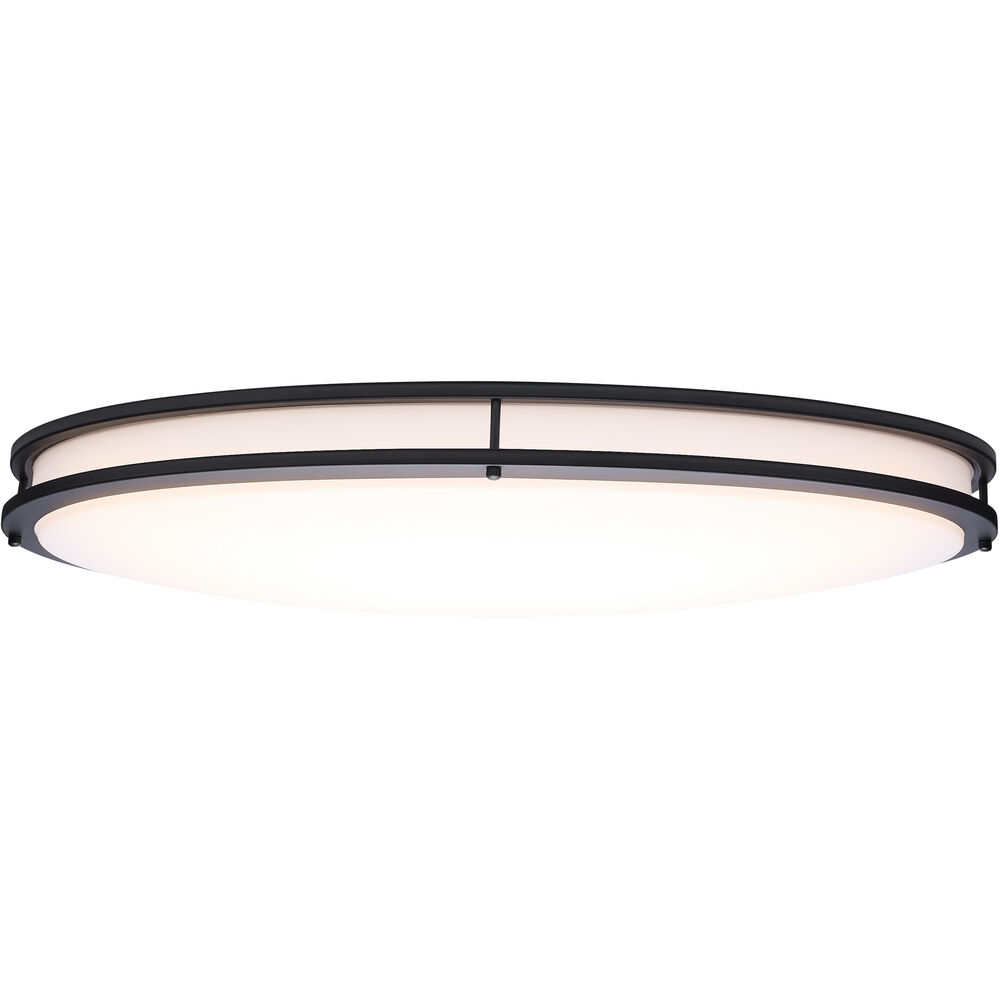 Nuvo Lighting Glamour LED 17.99 Inch Black Oval Flush Mount Ceiling Light